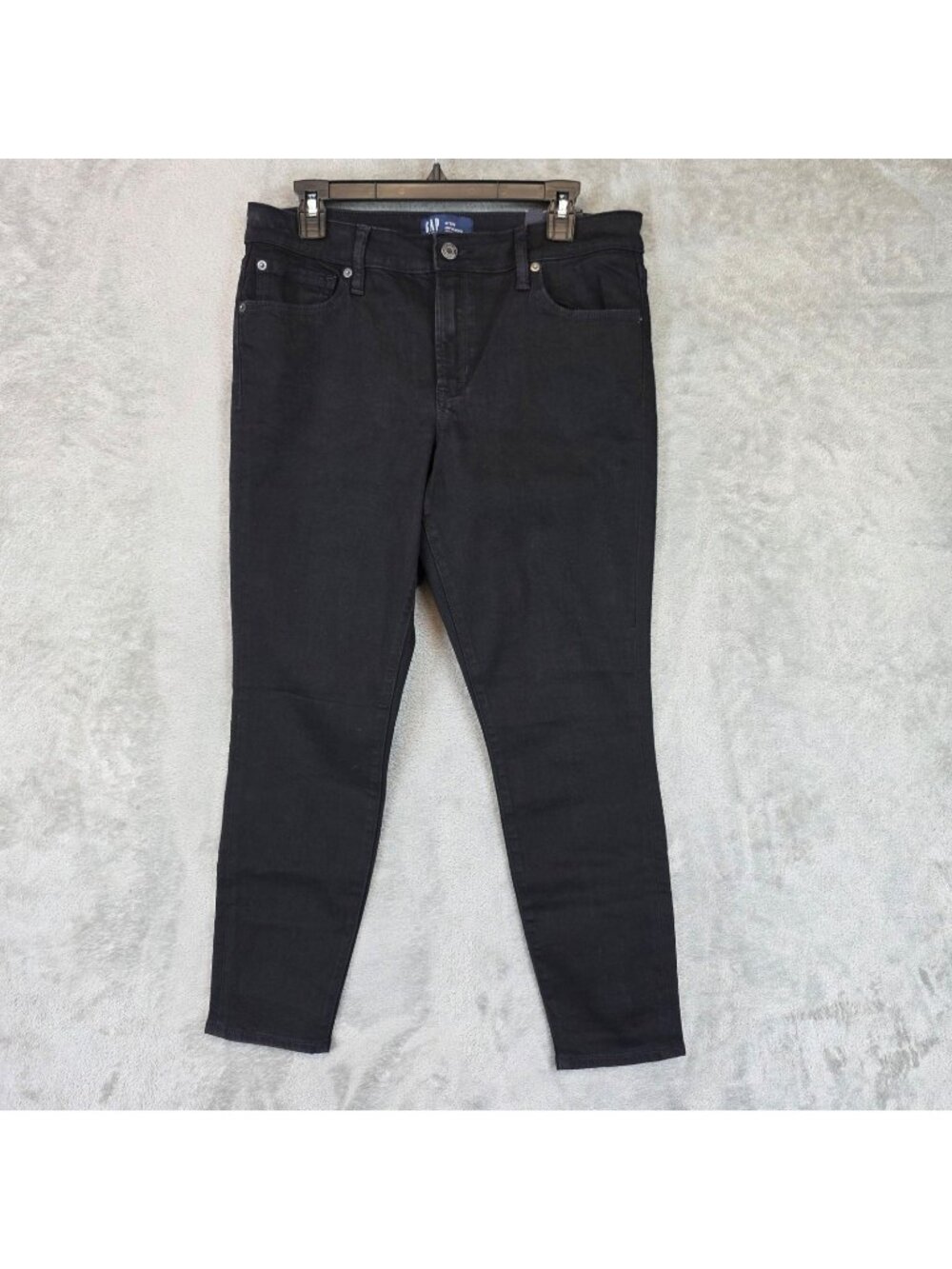 Gap Universal Legging Jeans Womens 14/32R Black Mid Rise Super Skinny Stretch
